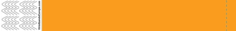 Plain Neon Orange Wristband – Orange Coloured Wristbands