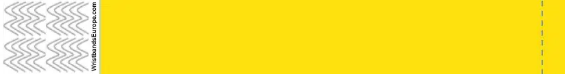 Plain Yellow Wristband – Yellow Coloured Wristbands