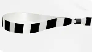 Fabric Black and white Stripes wristbands