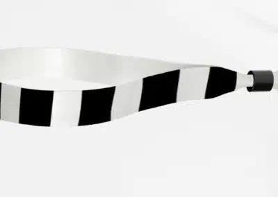 Fabric Black and white Stripes wristbands