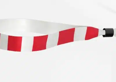 Fabric Red and white Stripes wristbands