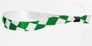 Fabric Square Green wristbands