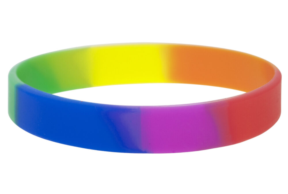 Silicone-Rainbow - Wristbands Ireland