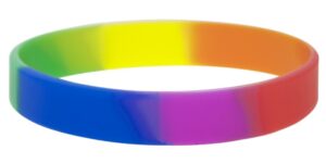 Silicone Rainbow Wristbands