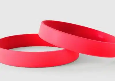 Plain Red silicone wristbands