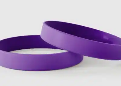 Purple Silicone Wristbands