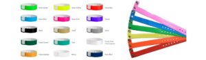 Colourful wristbands