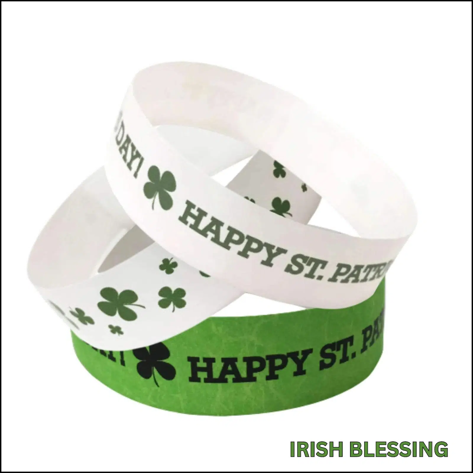 Celebrate St. Patrick's Day with Custom tyvek wristbands